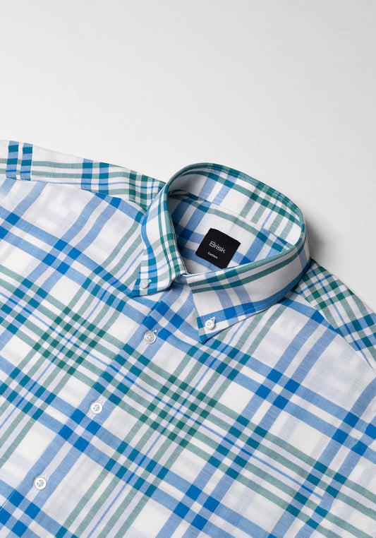 Blue Green Tartan Shirt