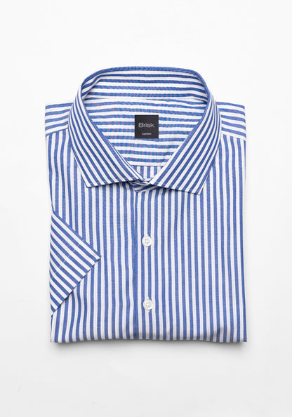 Navy Bengal Stripes - Half Sleeves - Sale