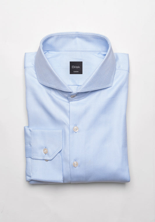 Sky Blue  Bold Herringbone - Sale