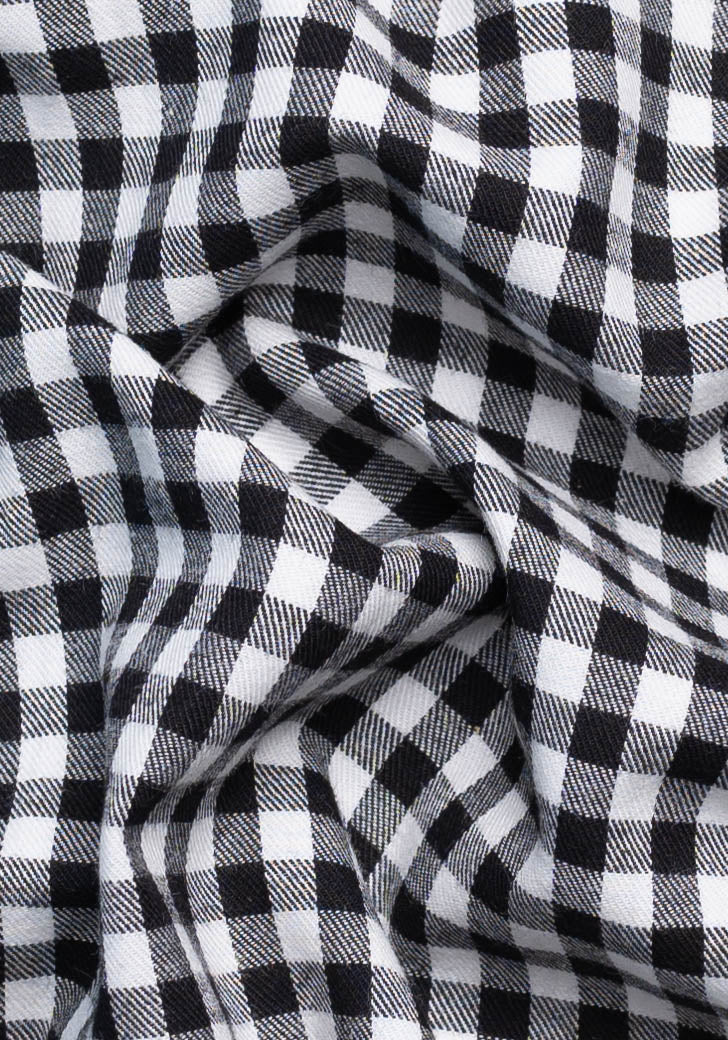 Soft Brushed Black Bold Gingham