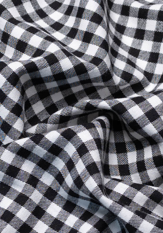 Soft Brushed Black Bold Gingham