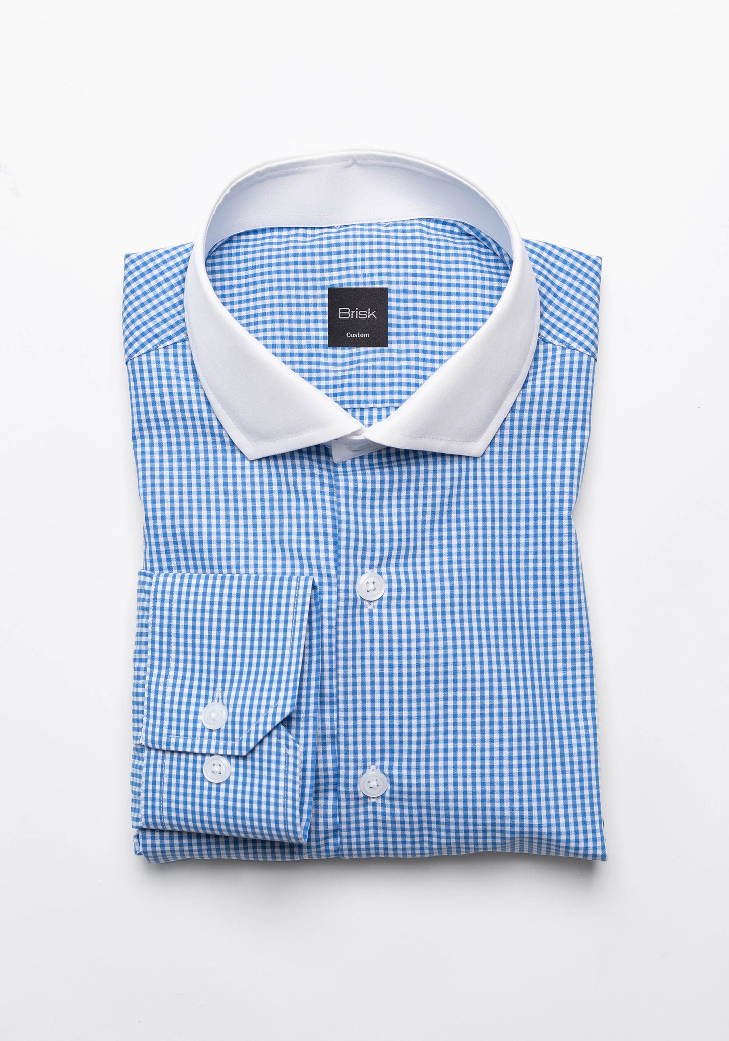 Royal Blue Mini Checkered Shirt
