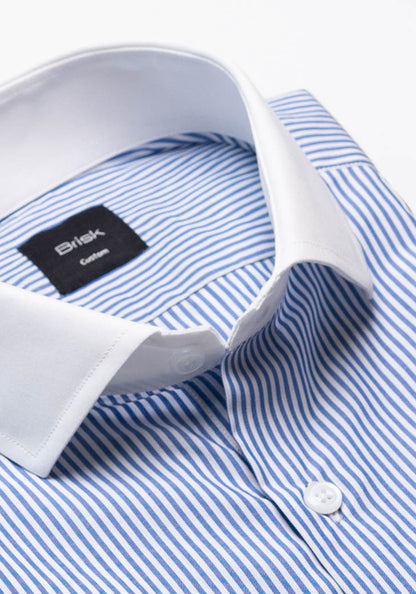 Navy Narrow Stripes Shirt