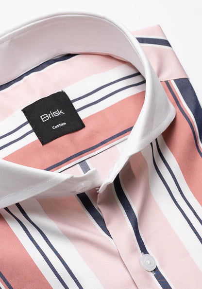 Heavy Weight Multi Color Wide Stretch Performance Stripes Shirt - Sale