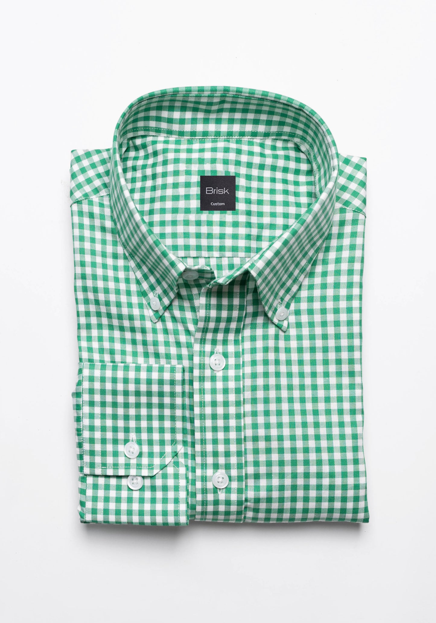 Green Pinpoint Gingham Shirt