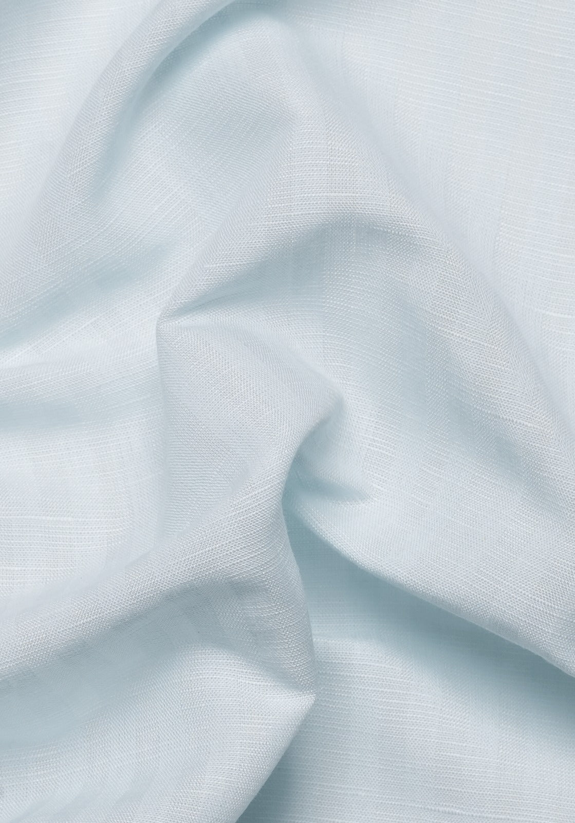 Aqua Cotton Linen Soft Stripes