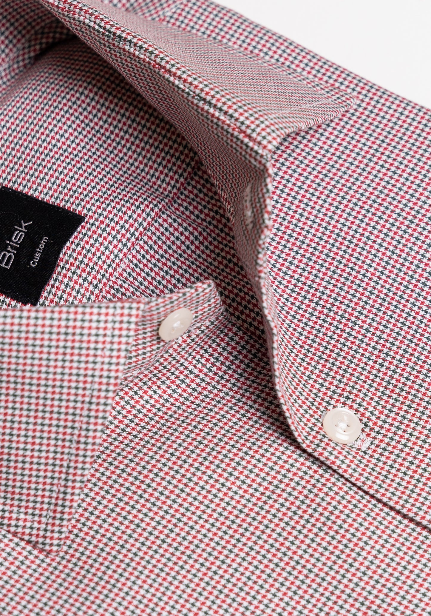 Red & Green Mini Houndstooth Shirt - Sale