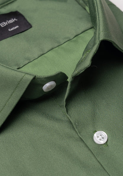 Olive Green Performance Stretch Shirt - Sale