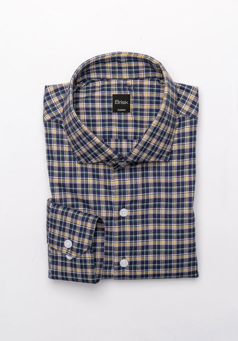 Multi Color Brushed Tattersall Shirt