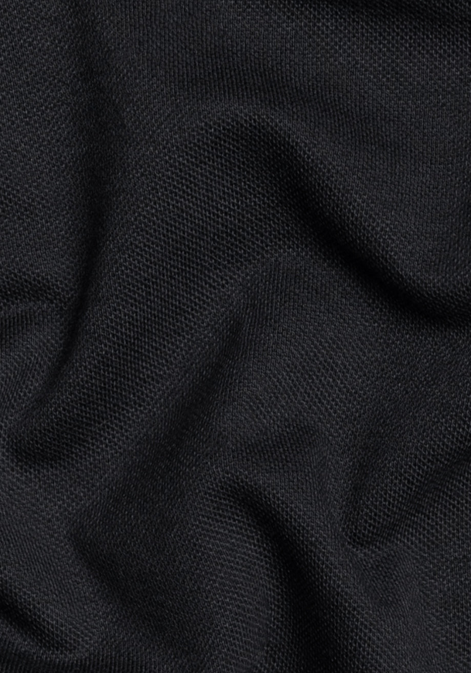 Washed Black Feather Soft Piqué