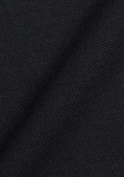 Washed Black Feather Soft Piqué Half Sleeve Polo Shirt