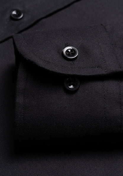 Black Pinpoint Shirt-3