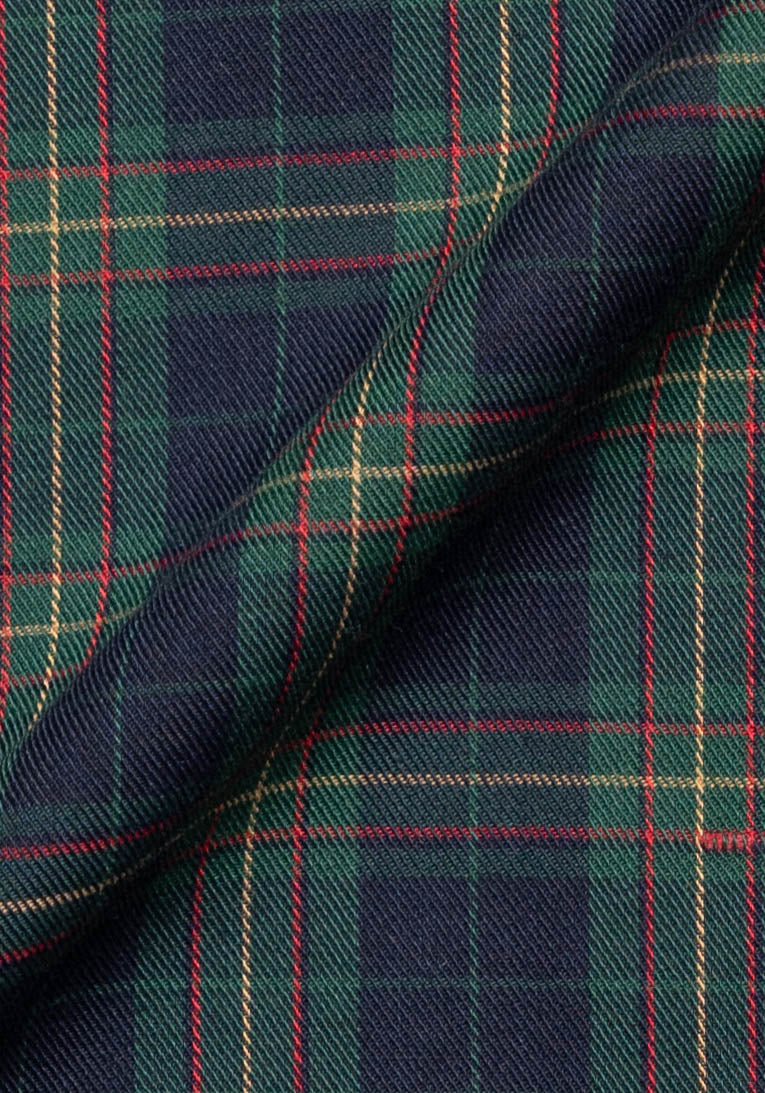 Blue Green Tartan - Poly/Cotton-2