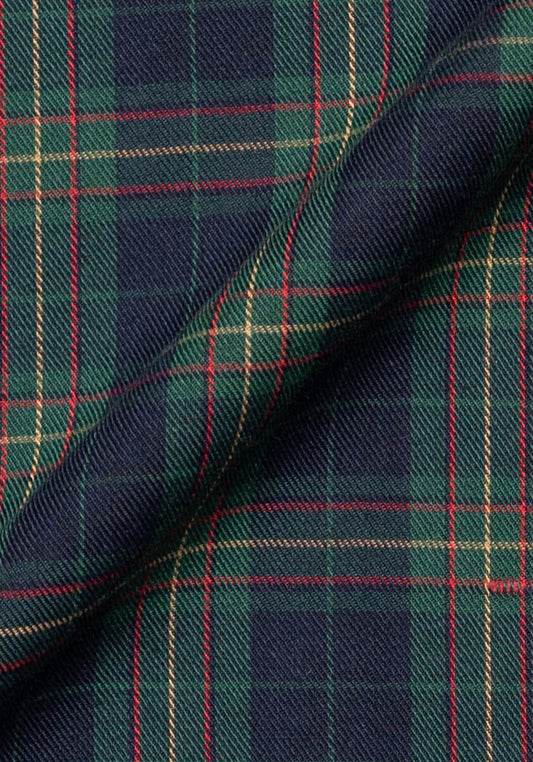 Blue Green Tartan - Poly/Cotton-2