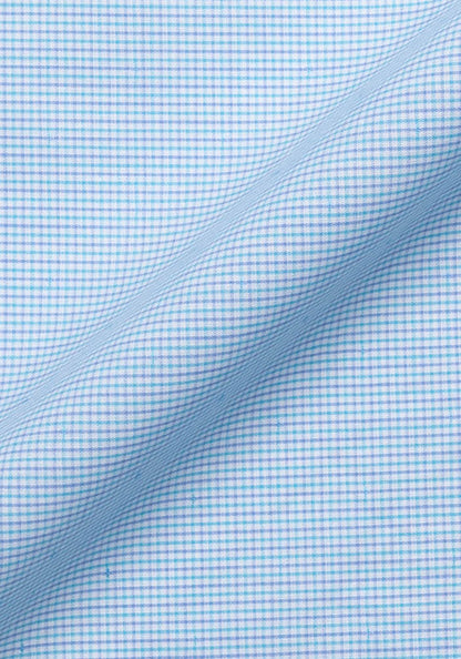 Blue Purple Dobby Grid Shirt