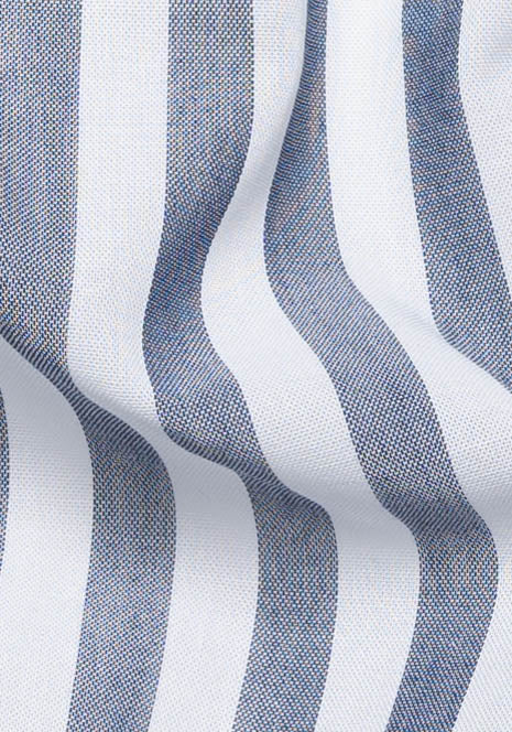 Bold Grey Sheer Cotton Summer Stripes-1