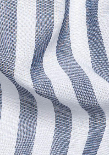 Bold Grey Sheer Cotton Summer Stripes-1