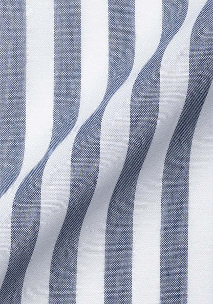 Bold Grey Sheer Cotton Summer Stripes