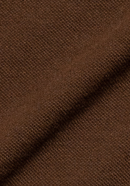 Brown Feather Soft Piqué