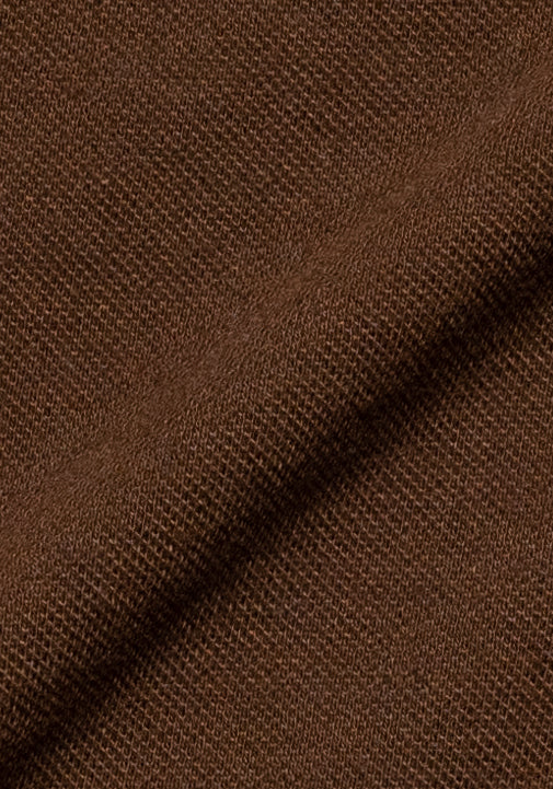 Brown Feather Soft Piqué