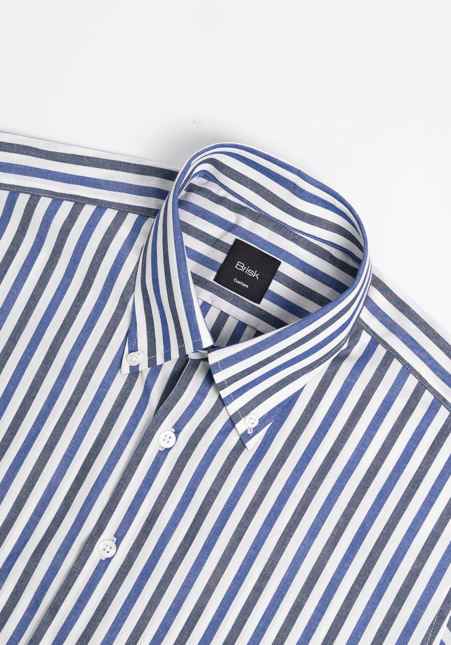 Chambray Blue Multi Stripes Shirt-2