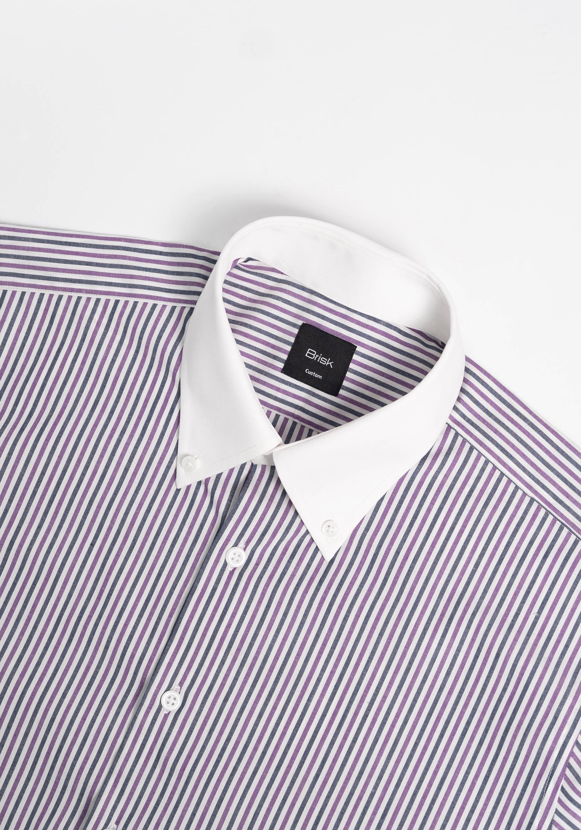 Chambray Plum Blue Stripes Shirt-2