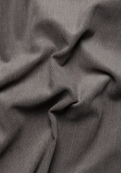 Charcoal Fine Wale Corduroy