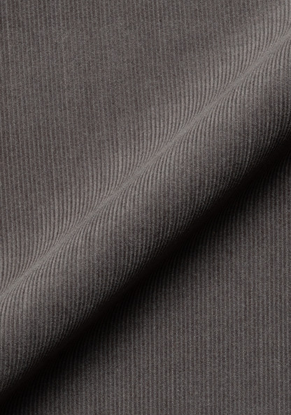Charcoal Fine Wale Corduroy