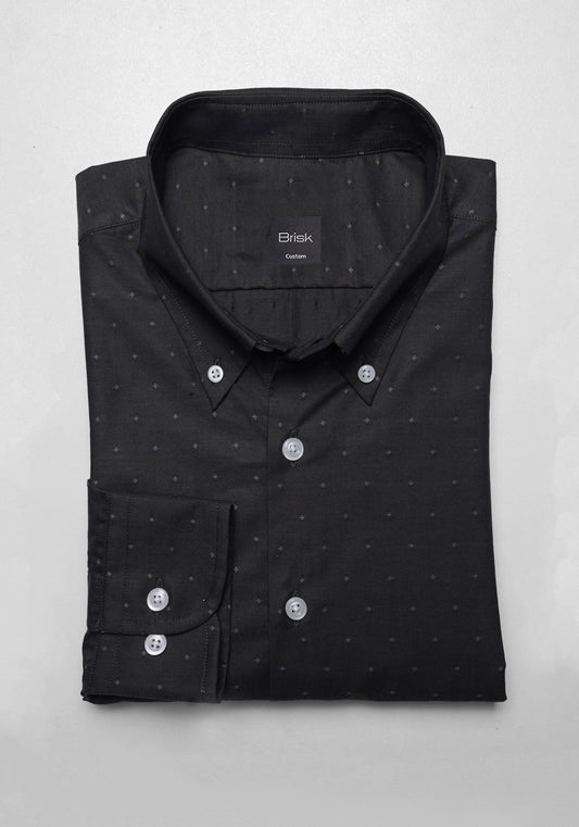 Charcoal Grey Dobby Light-Weight Shirt