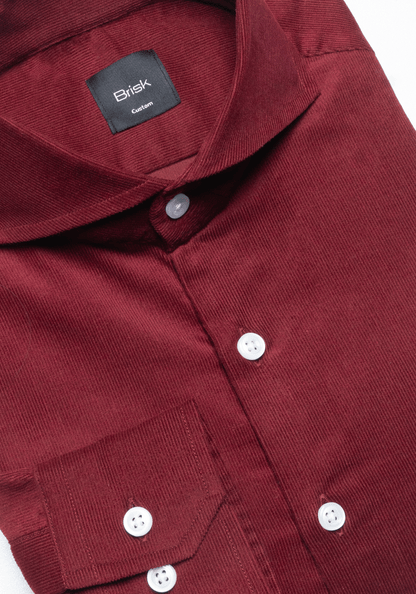 Classic Wine Fine Wale Corduary Shirt