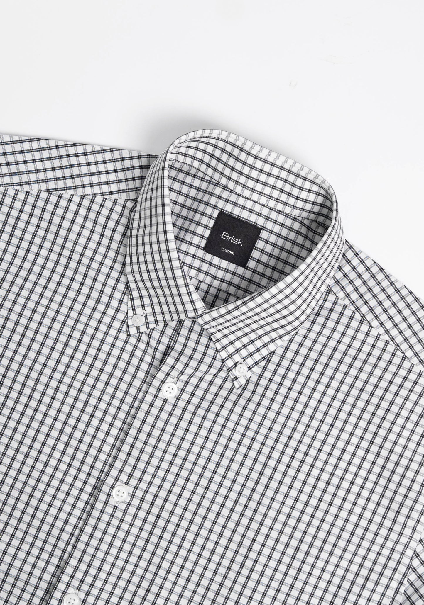 Crisp Black Checkered Shirt-2