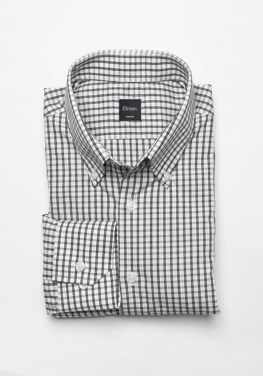 Crisp Black Checkered Shirt