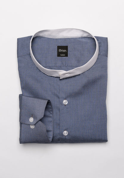 Egyptian Space Grey Pinpoint Shirt - Sale