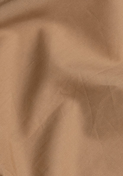 Fine Tan Poplin Cotton