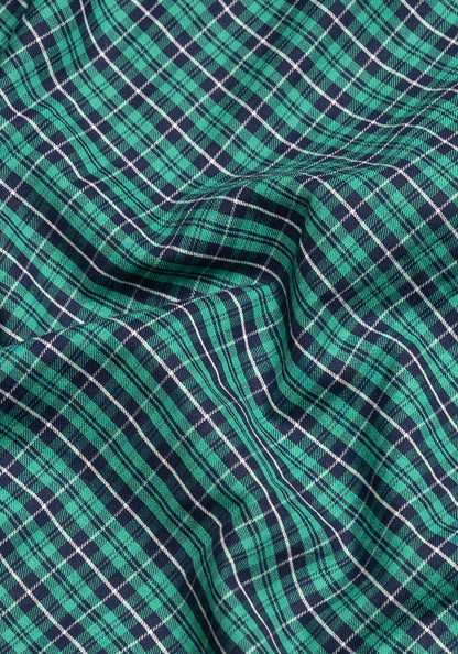 Green Blue Soft Brushed Tartan-2