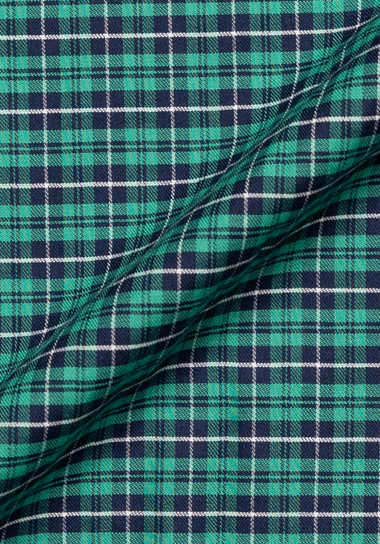 Green Blue Soft Brushed Tartan