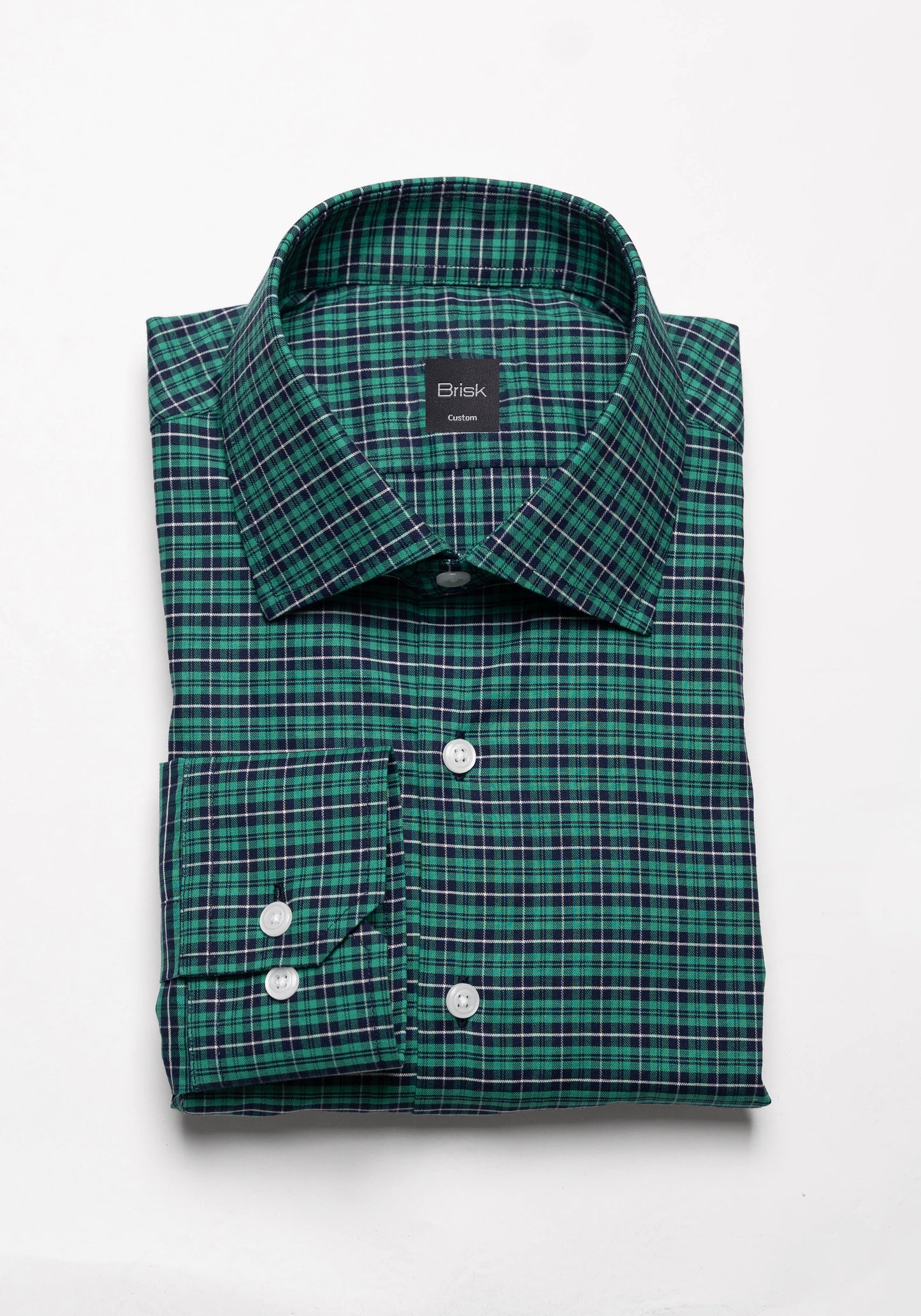 Green Blue Soft Brushed Tartan Shirt