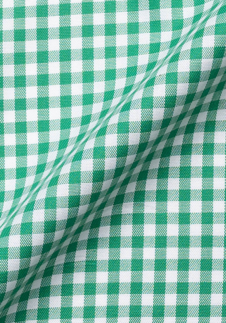 Green Pinpoint Gingham Shirt