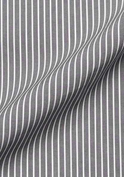 Grey Chambray Performance Stretch Stripes