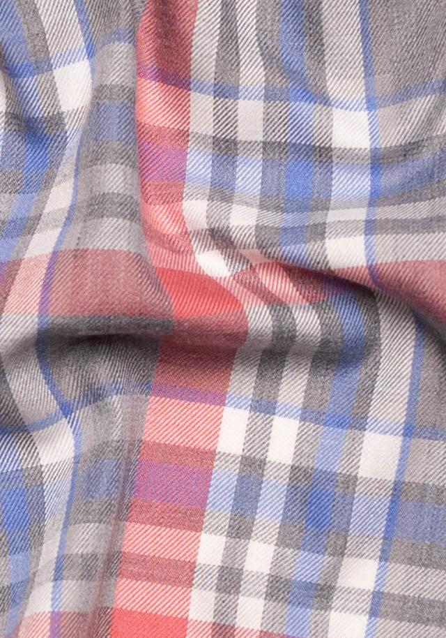 Light Grey Salmon Brushed Poly/Cotton - Wrinkle Free-1