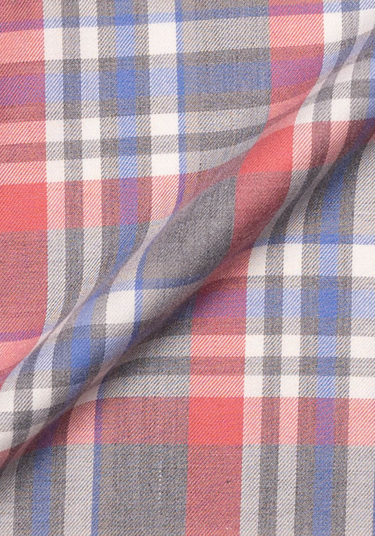 Light Grey Salmon Brushed Poly/Cotton - Wrinkle Free-2