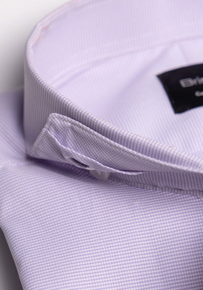 Lilac Micro Houndstooth Performance Ultra Stretch Shirt - Wrinkle Free