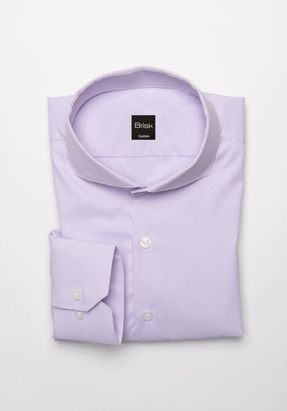 Lilac Micro Houndstooth Performance Ultra Stretch Shirt - Wrinkle Free