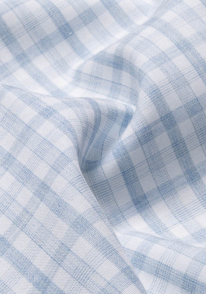Melange Blueish Grey Gingham