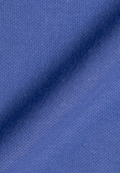 Mid-Blue Feather Soft Piqué
