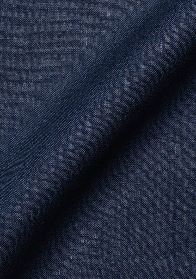 Navy Blue Linen Shirt