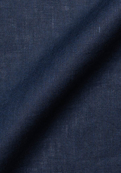 Navy Blue Linen Shirt