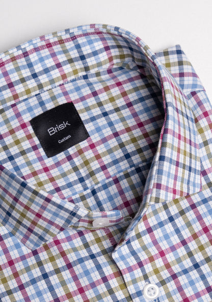 Multi Color Gingham Performance Stretch Shirt - Wrinkle Resistant - SALE