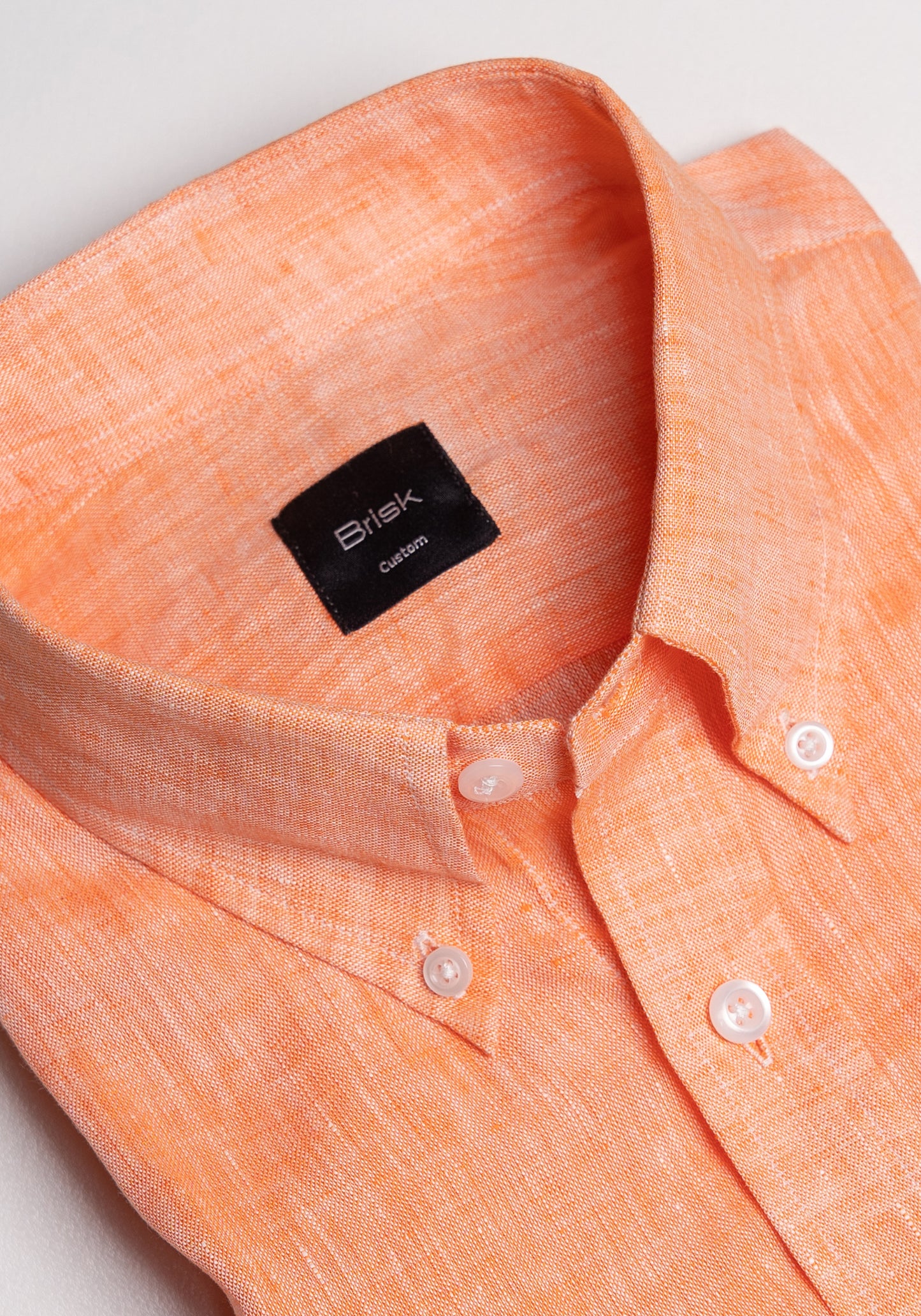 Tangerine Italian Linen Shirt - SALE