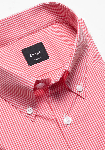 Red Mini Gingham Shirt-1